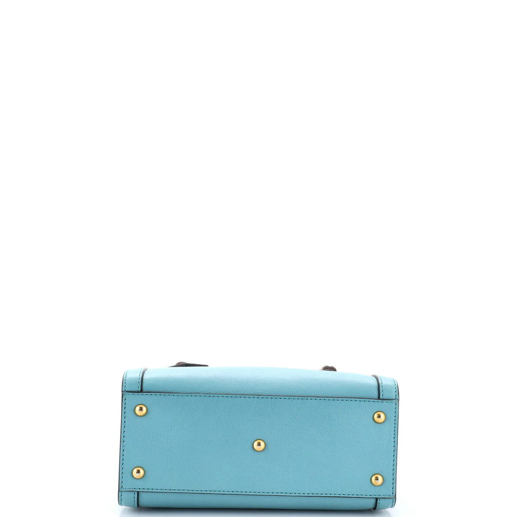 Diana NM Bamboo Handle Tote Leather Mini
