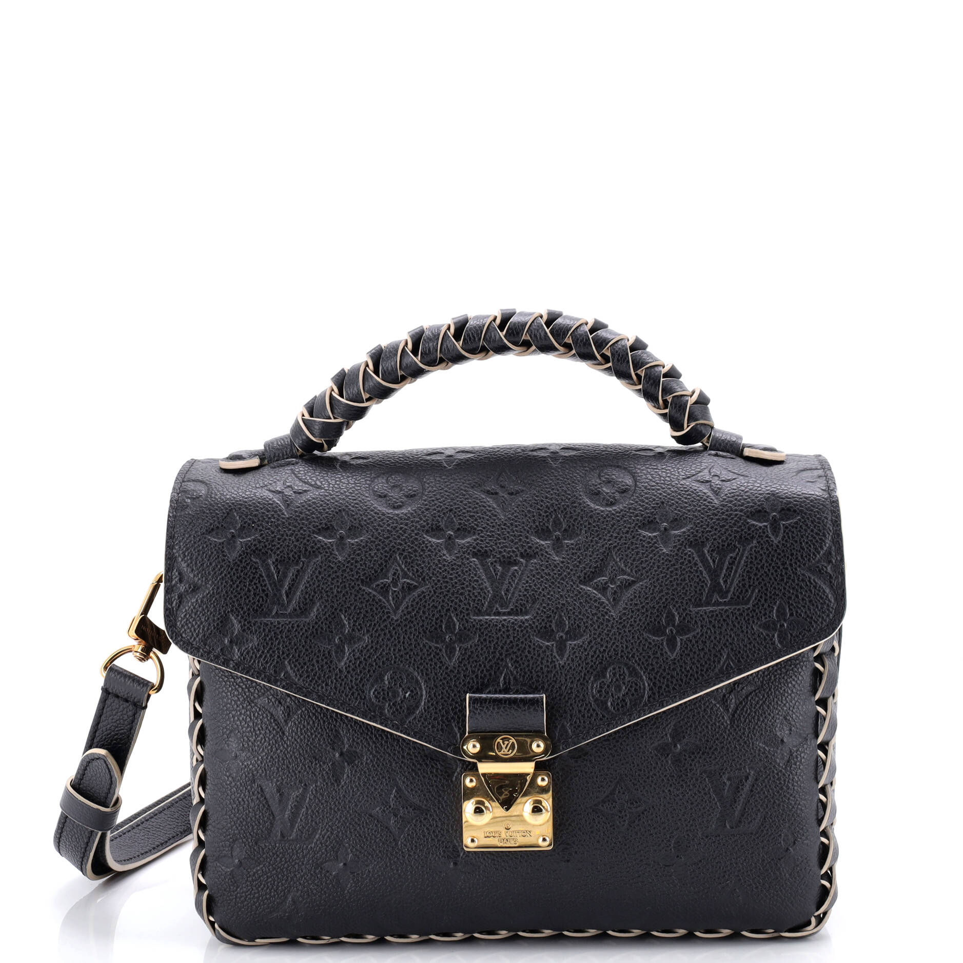 Braided Handle Pochette Metis Monogram Empreinte Leather