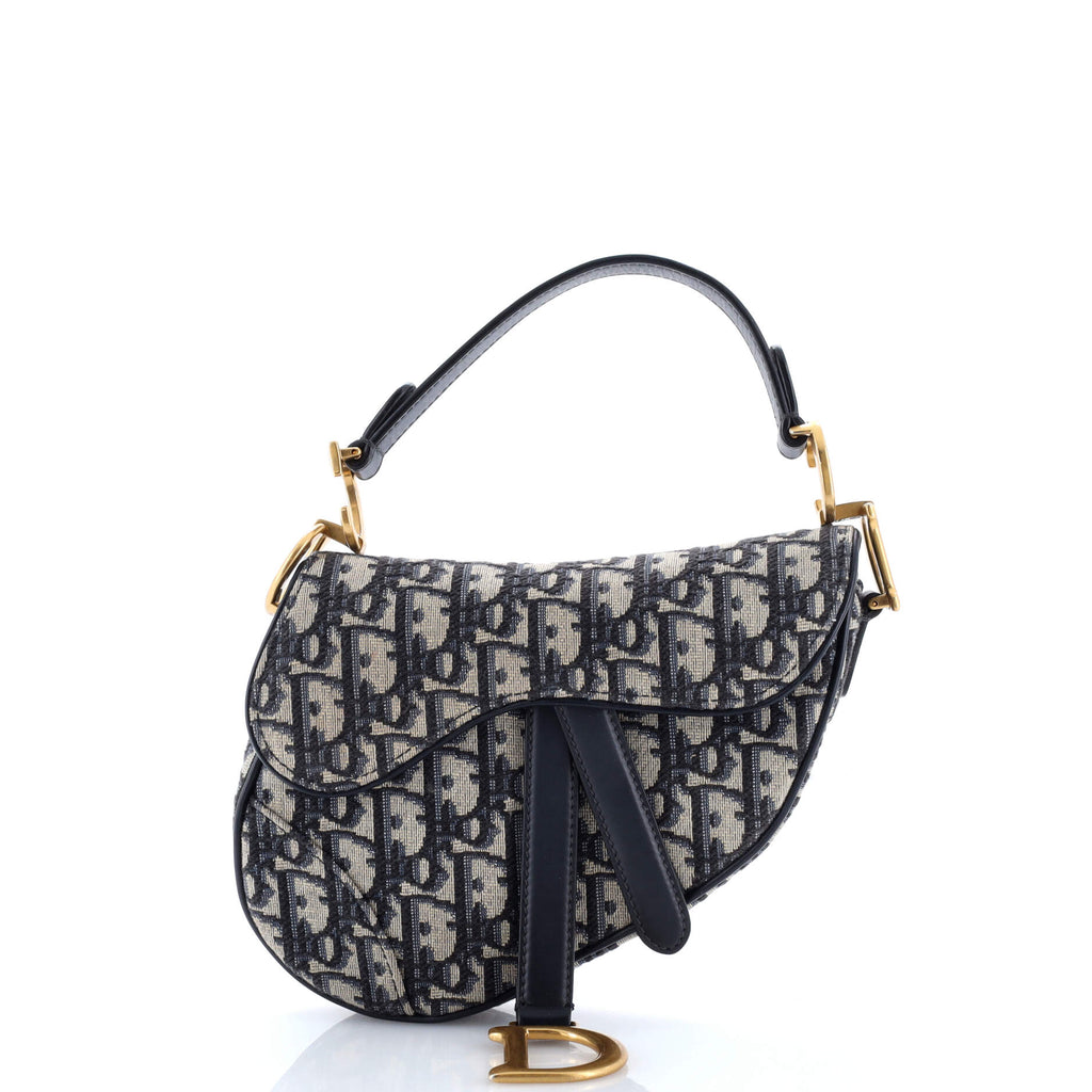 Saddle Handbag Oblique Canvas Mini