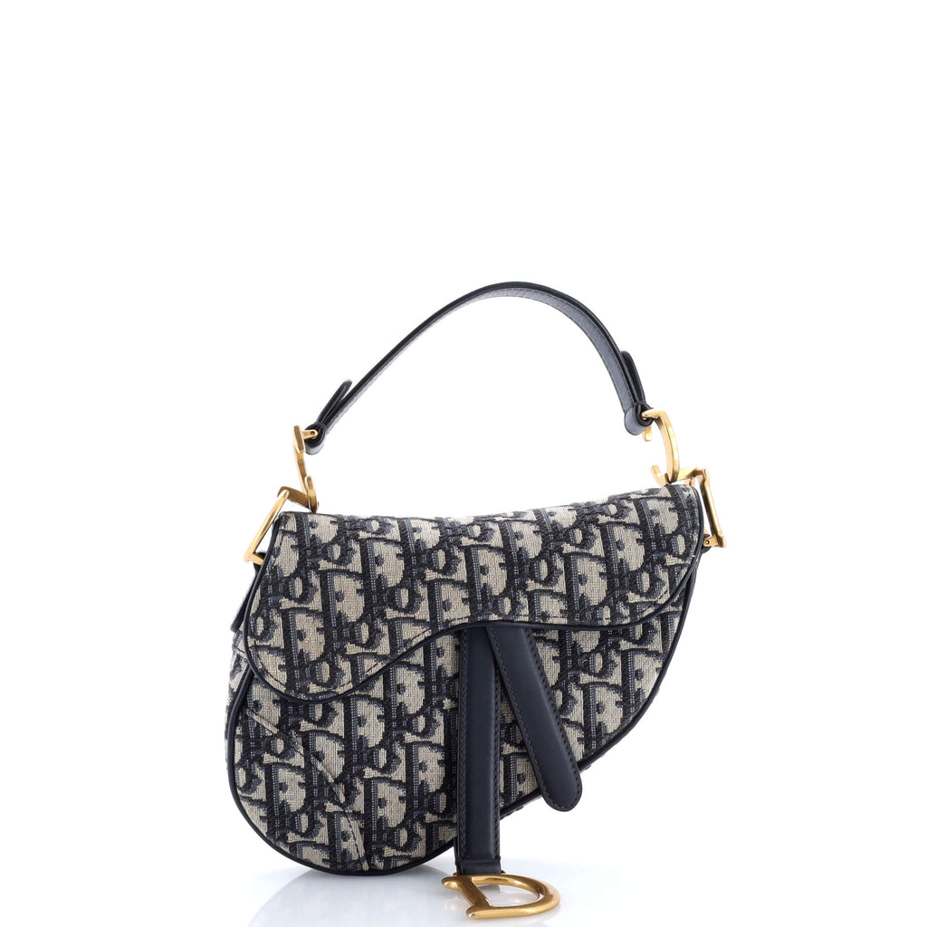 Saddle Handbag Oblique Canvas Mini