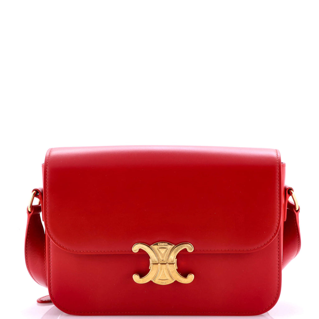 Triomphe Shoulder Bag Smooth Calfskin Medium