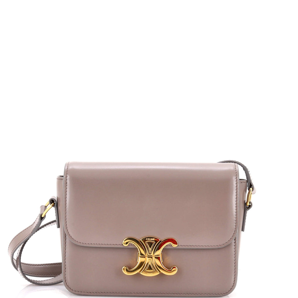 Triomphe Shoulder Bag Smooth Calfskin Teen
