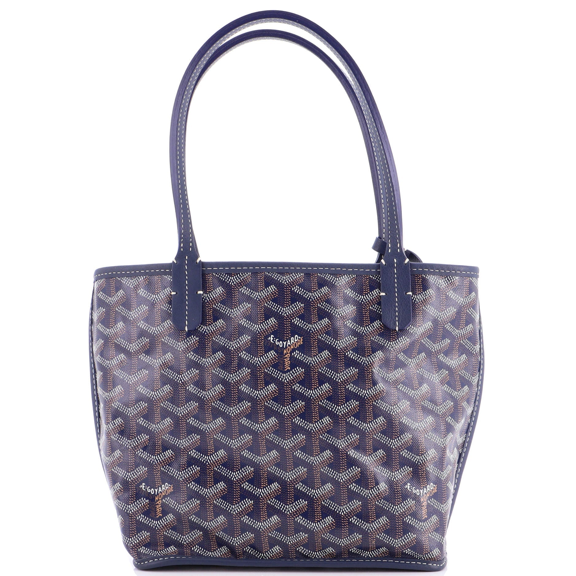 Anjou Reversible Tote Coated Canvas Mini
