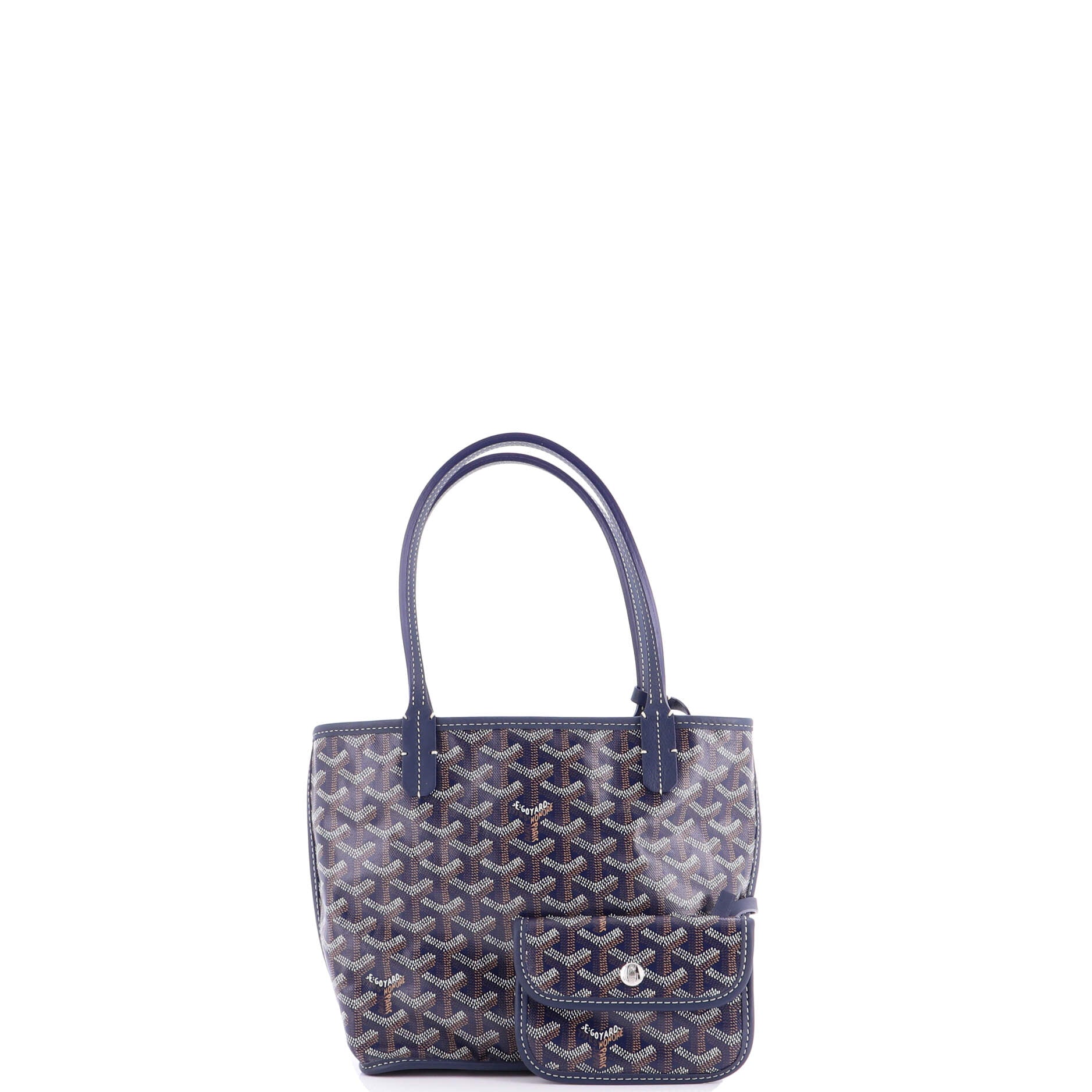 Anjou Reversible Tote Coated Canvas Mini