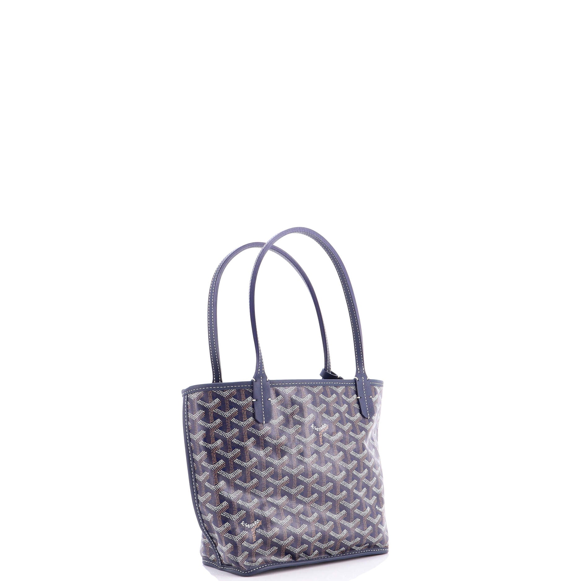 Anjou Reversible Tote Coated Canvas Mini