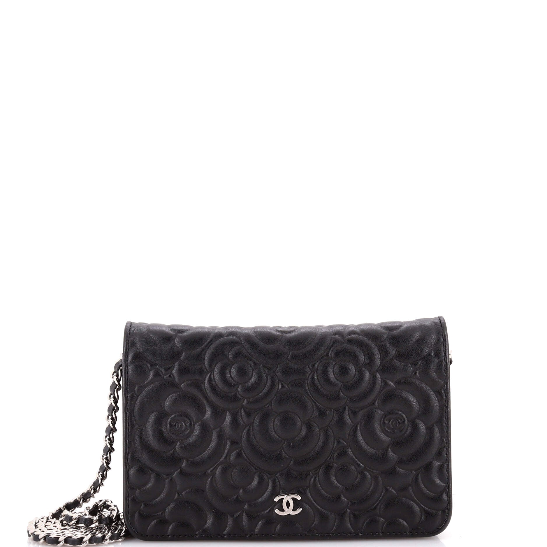 Wallet on Chain Camellia Goatskin