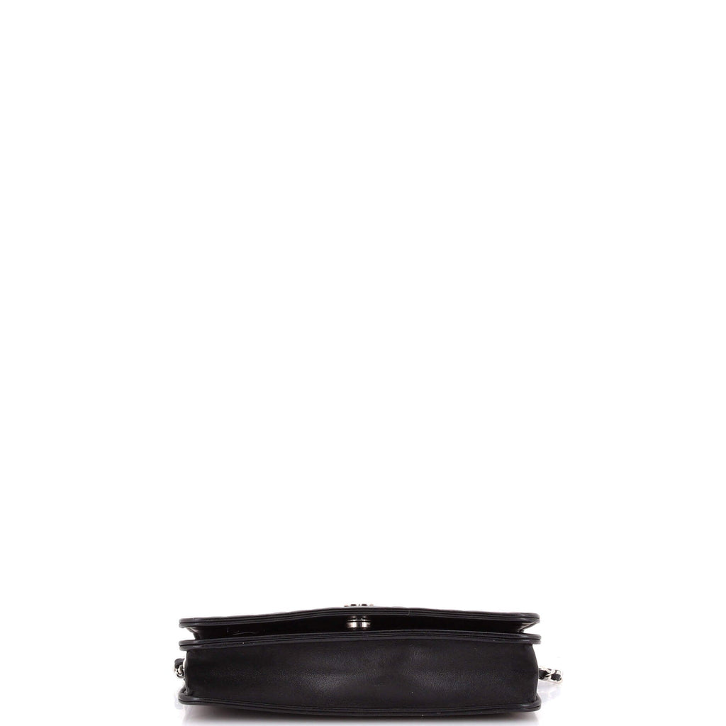 Wallet on Chain Camellia Goatskin