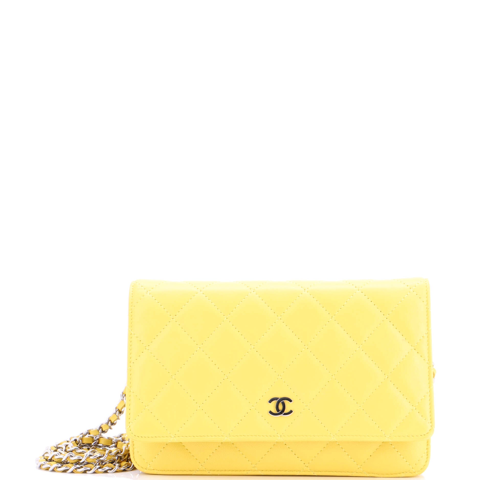 Wallet on Chain Quilted Lambskin