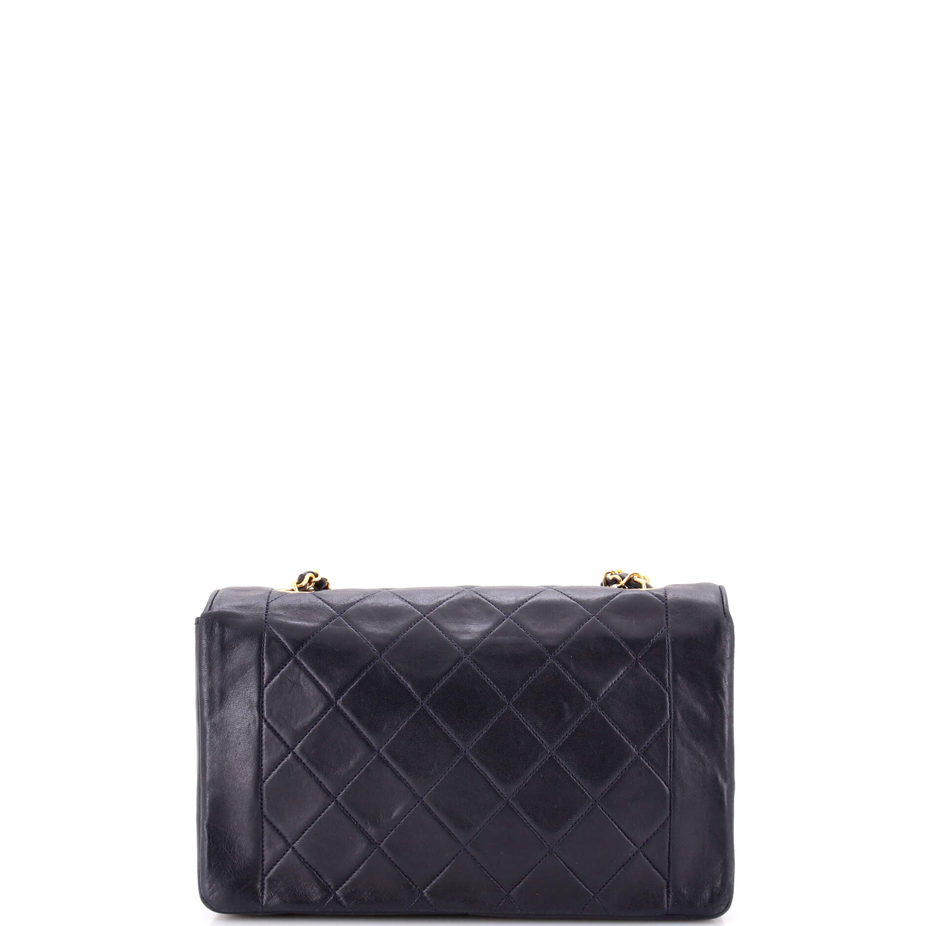 Vintage Diana Flap Bag Quilted Lambskin Medium
