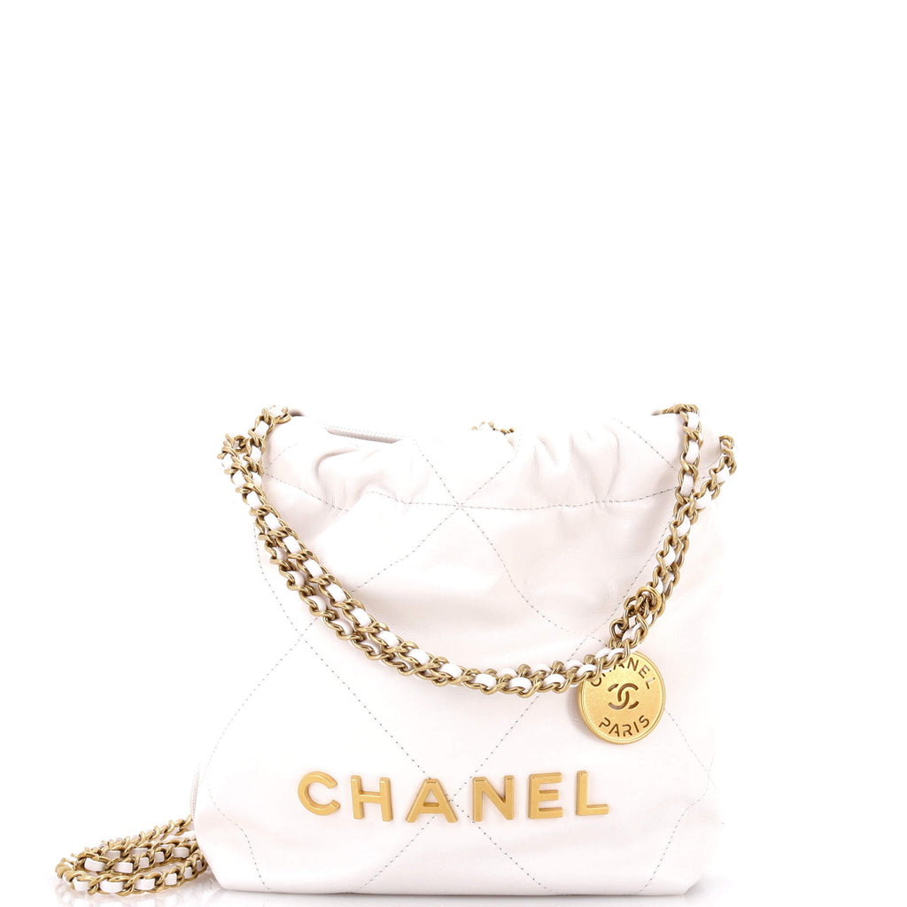 22 Chain Hobo Quilted Shaded Calfskin Mini
