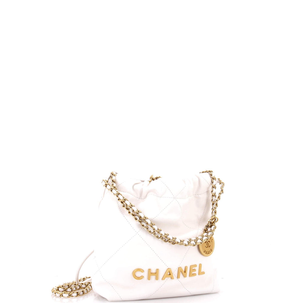 22 Chain Hobo Quilted Shaded Calfskin Mini