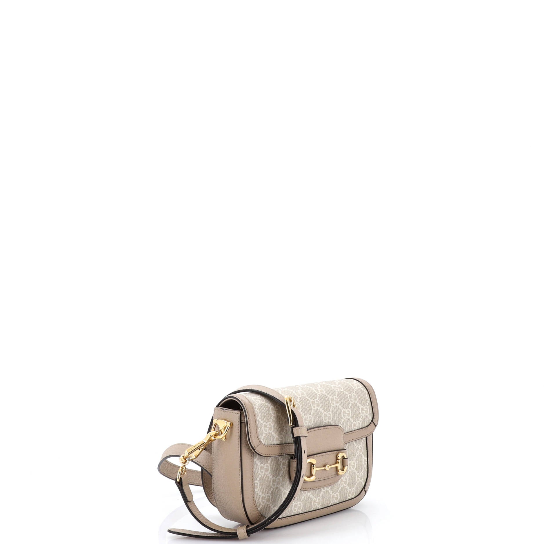 Horsebit 1955 Shoulder Bag GG Coated Canvas with Leather Mini