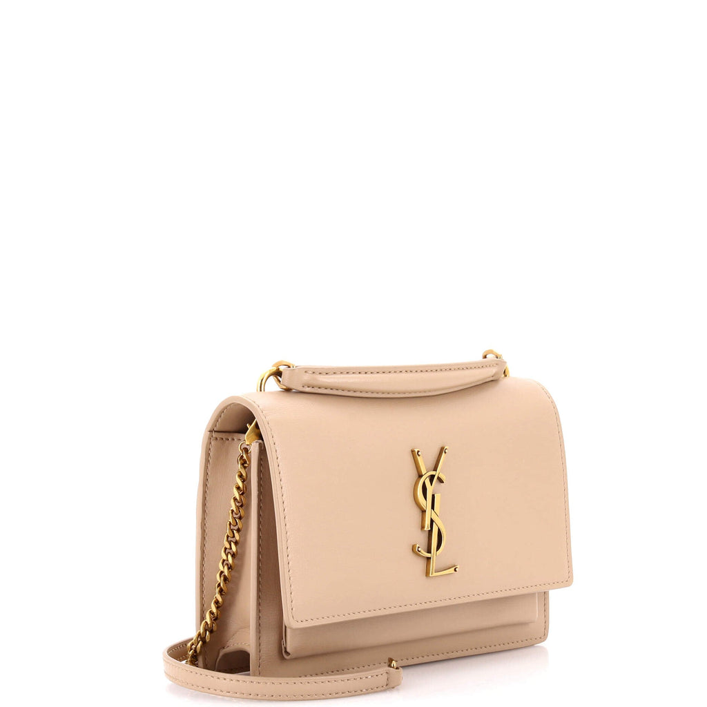 Sunset Top Handle Chain Wallet Leather