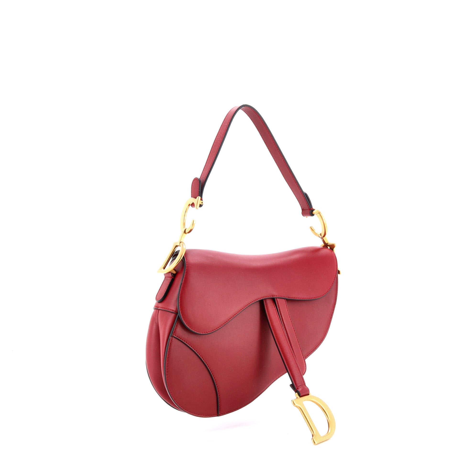 Saddle Handbag Leather Medium