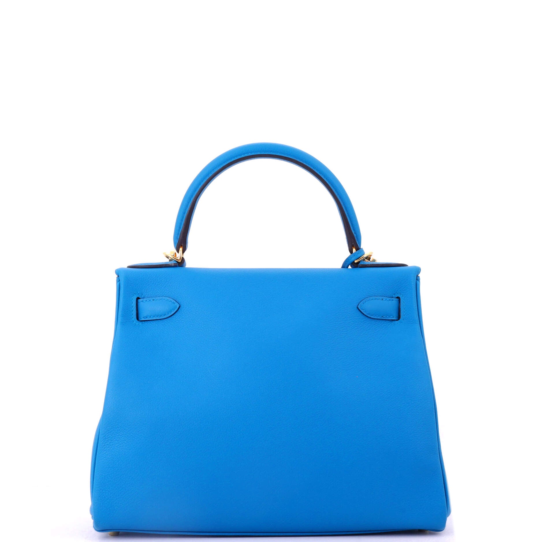 Kelly Handbag Bleu Zanzibar Evercolor with Gold Hardware 28