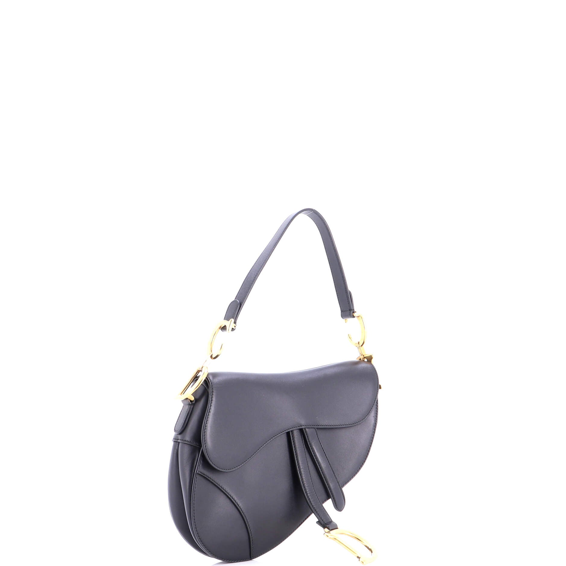 Saddle Handbag Leather Medium