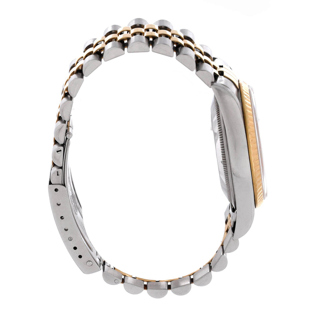 Oyster Perpetual Datejust Automatic Watch Stainless Steel and Yellow Gold with Diamond Markers 36