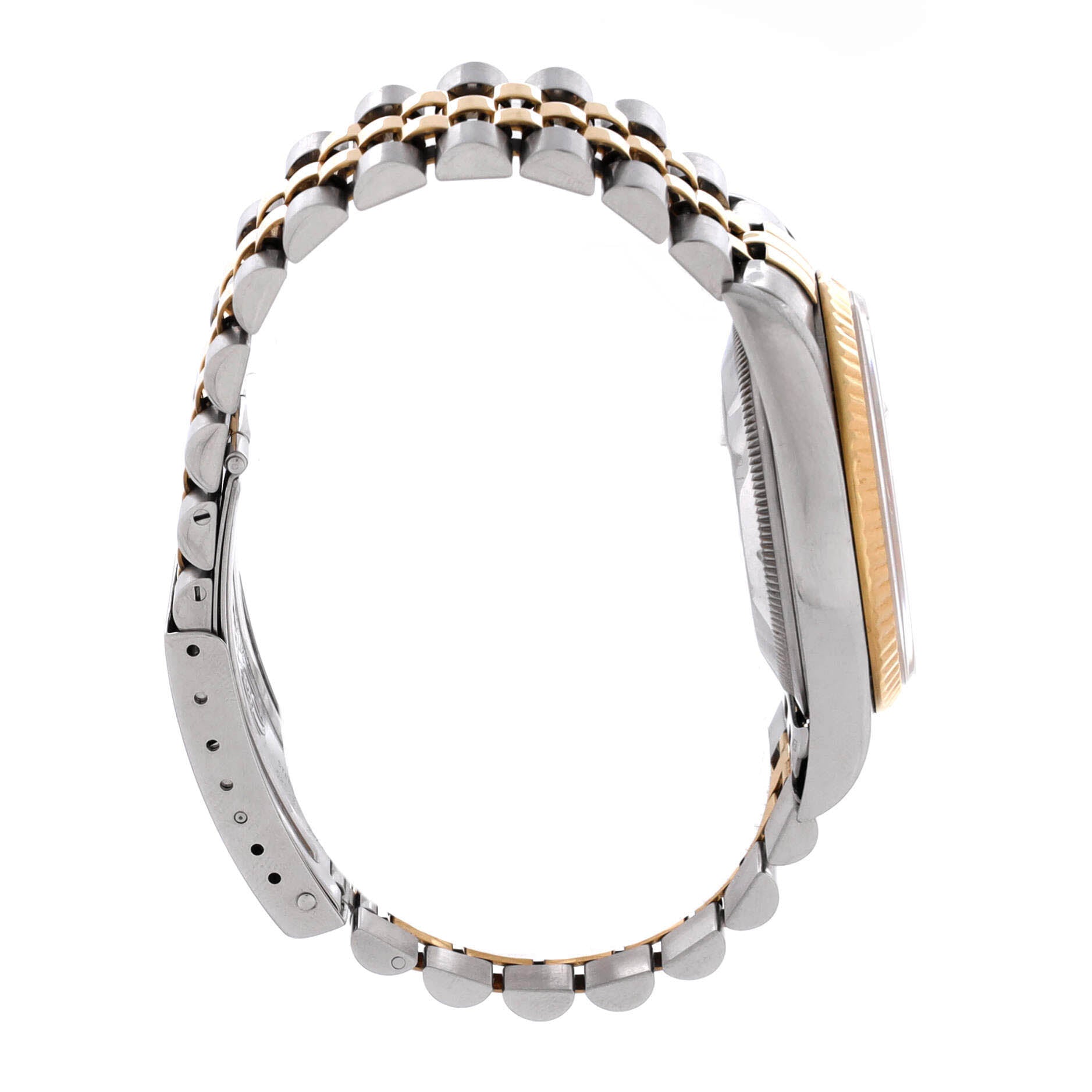 Oyster Perpetual Datejust Automatic Watch Stainless Steel and Yellow Gold with Diamond Markers 36