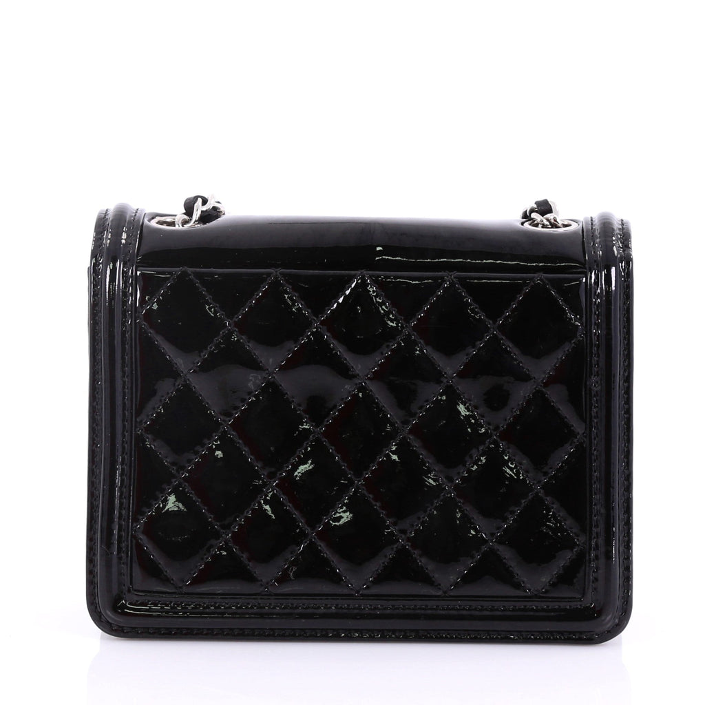 Boy Brick Flap Bag Striped Patent and Plexiglass Mini