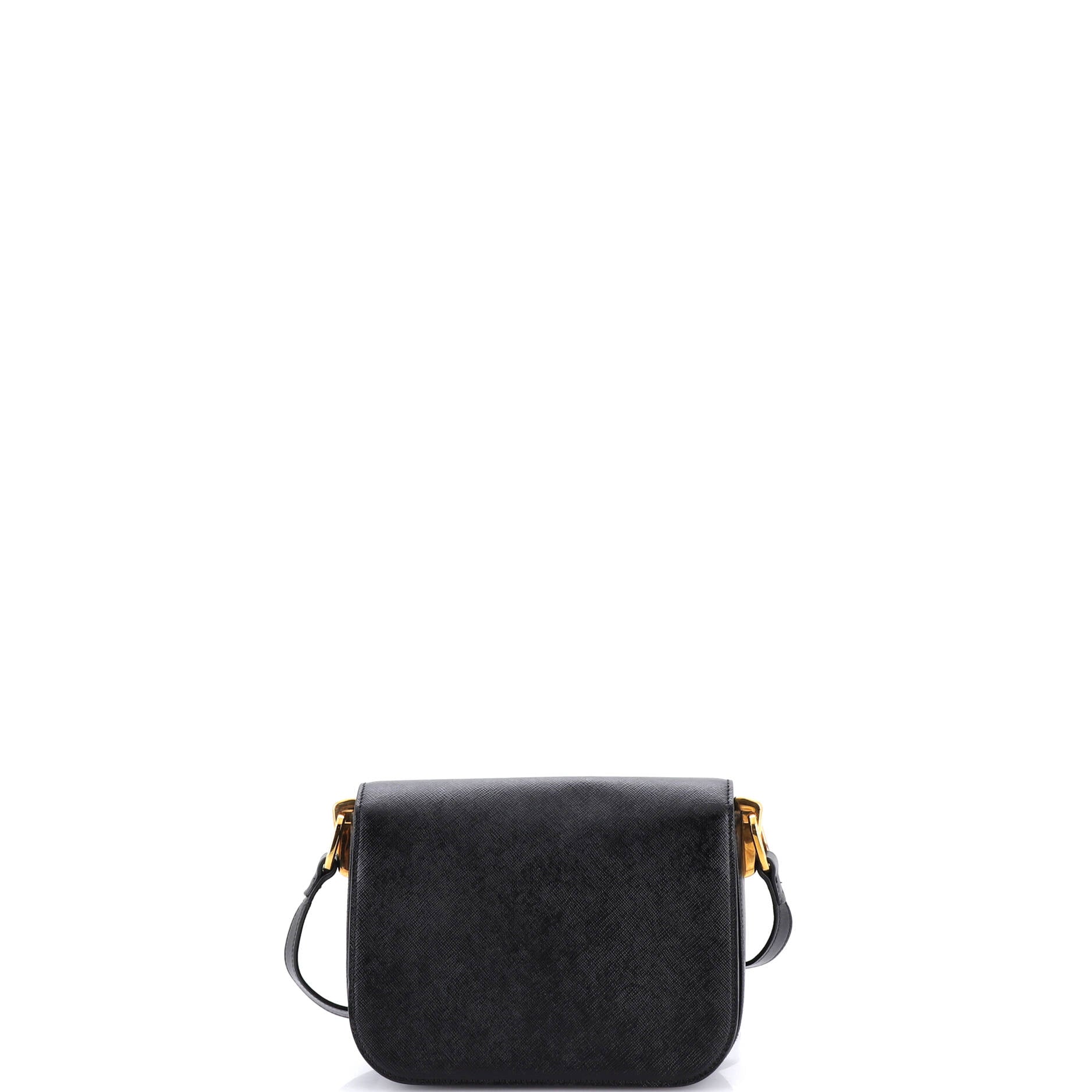 Embleme Flap Bag Saffiano Leather Small