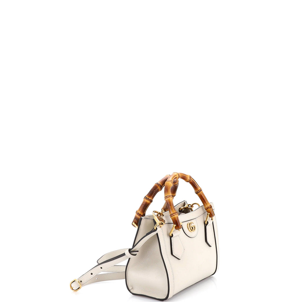 Diana NM Bamboo Handle Tote Leather Mini