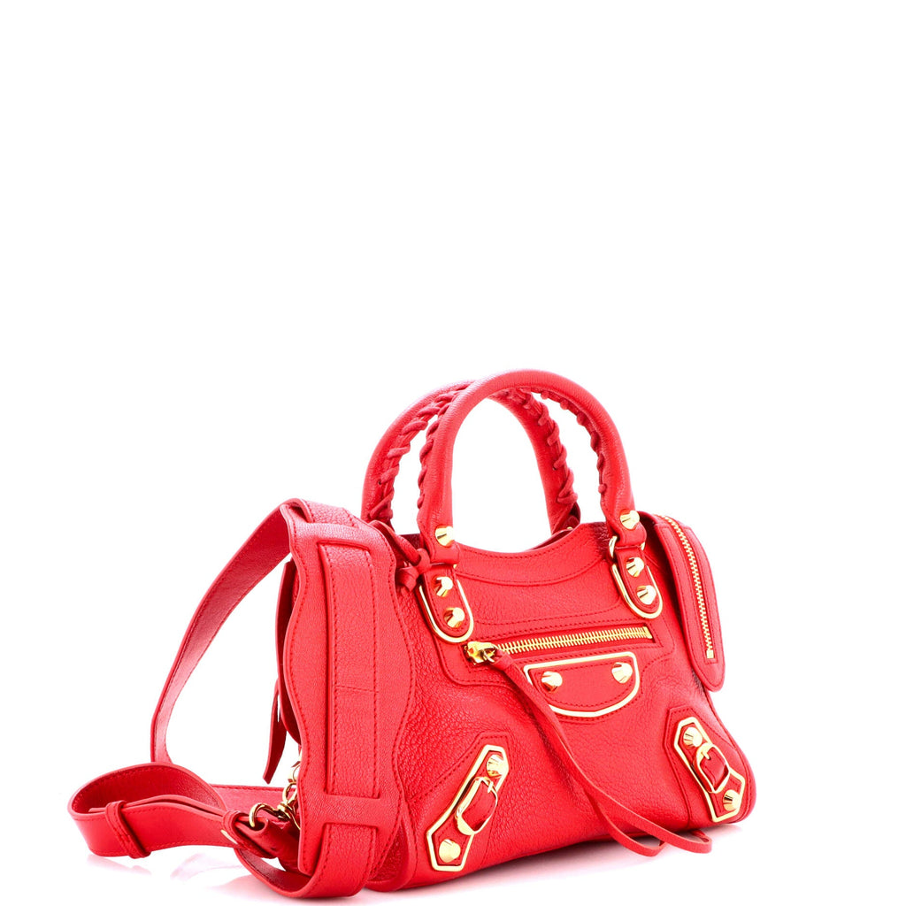 City Classic Metallic Edge Bag Leather Mini