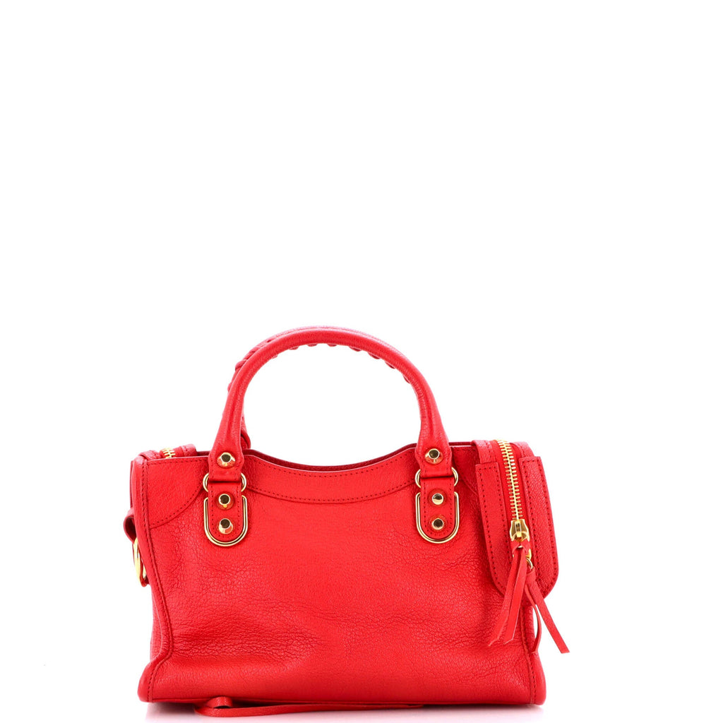 City Classic Metallic Edge Bag Leather Mini