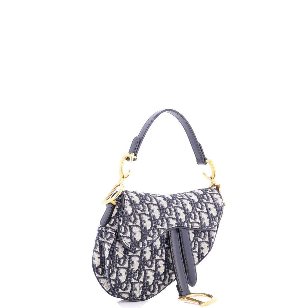 Saddle Handbag Oblique Canvas Mini