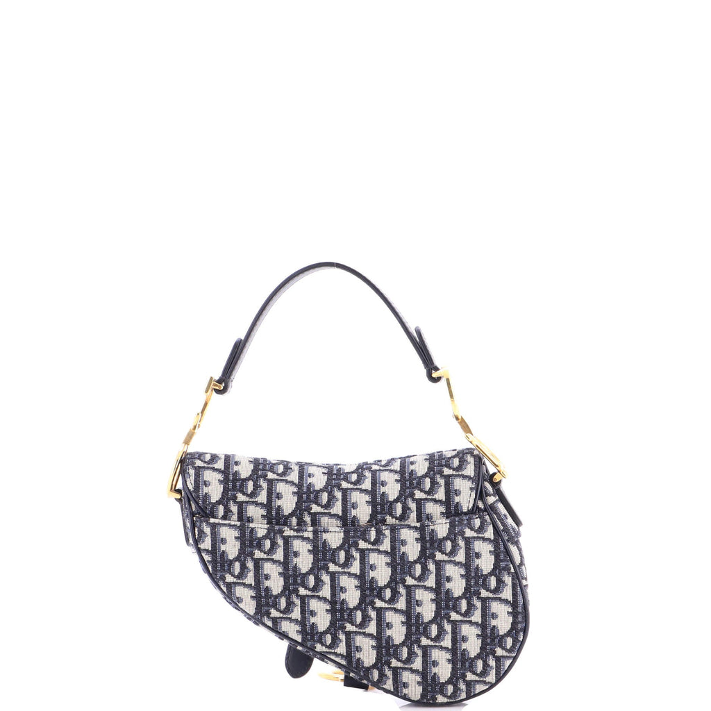 Saddle Handbag Oblique Canvas Mini