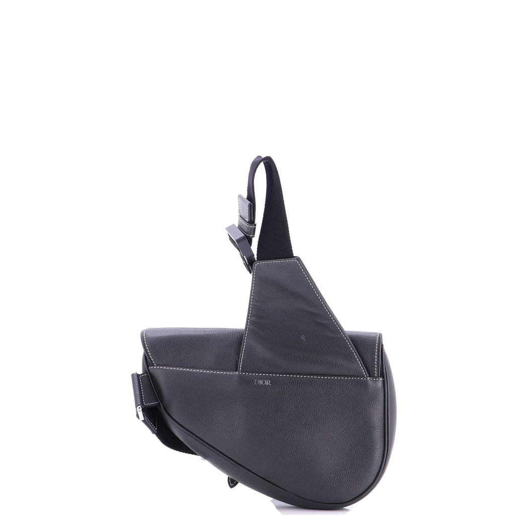 KAWS Saddle Crossbody Bag Leather with Applique