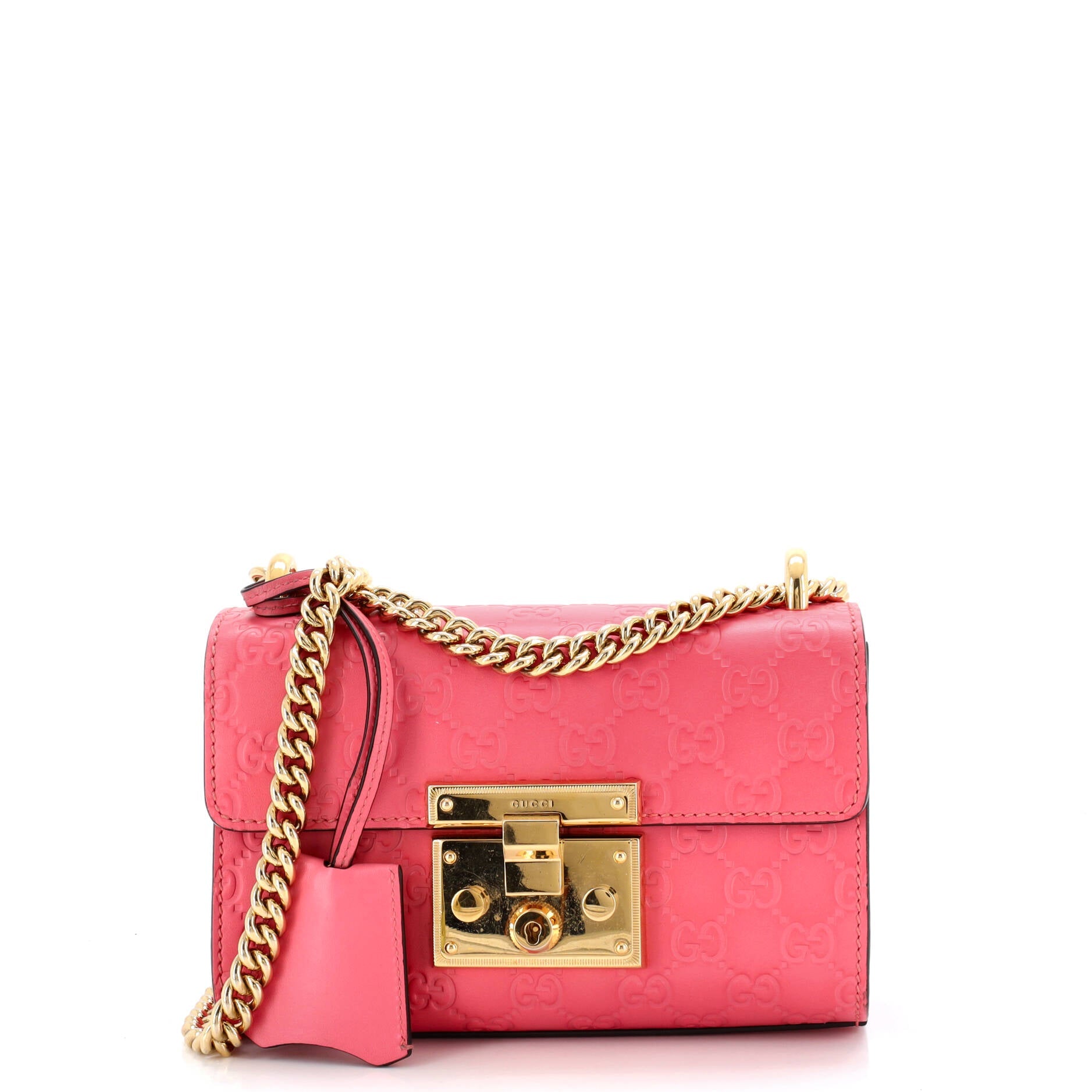 Padlock Shoulder Bag Guccissima Leather Small