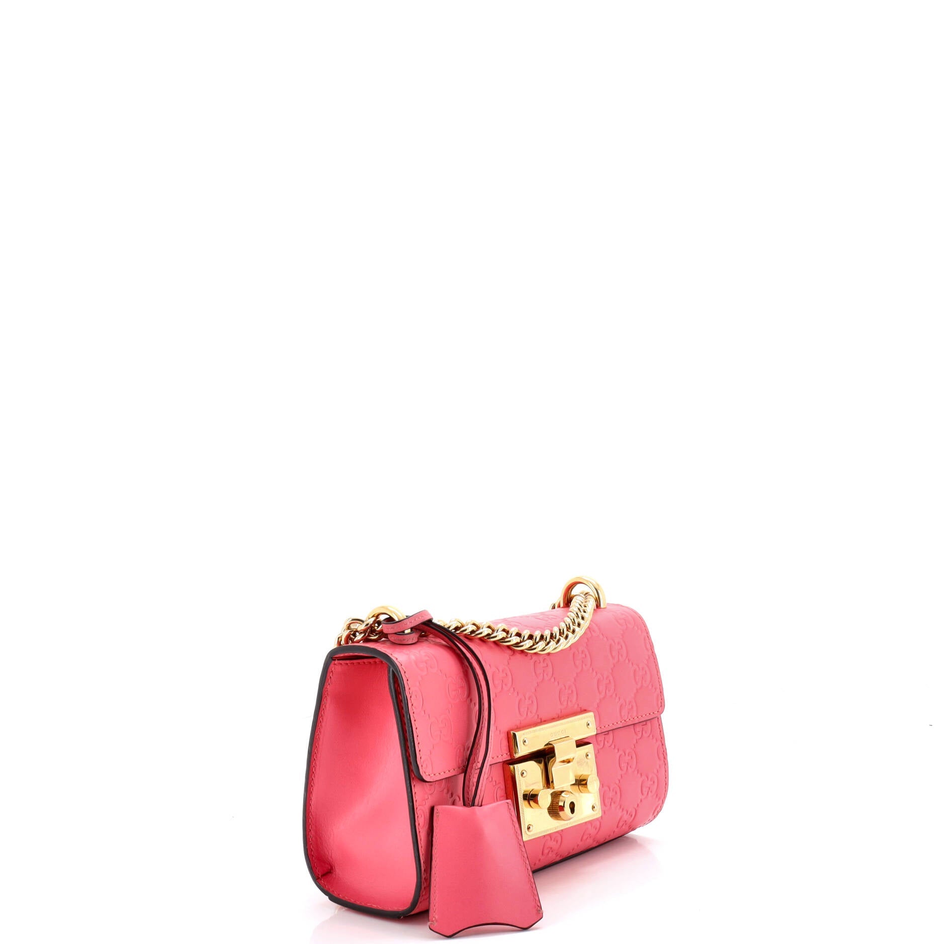 Padlock Shoulder Bag Guccissima Leather Small