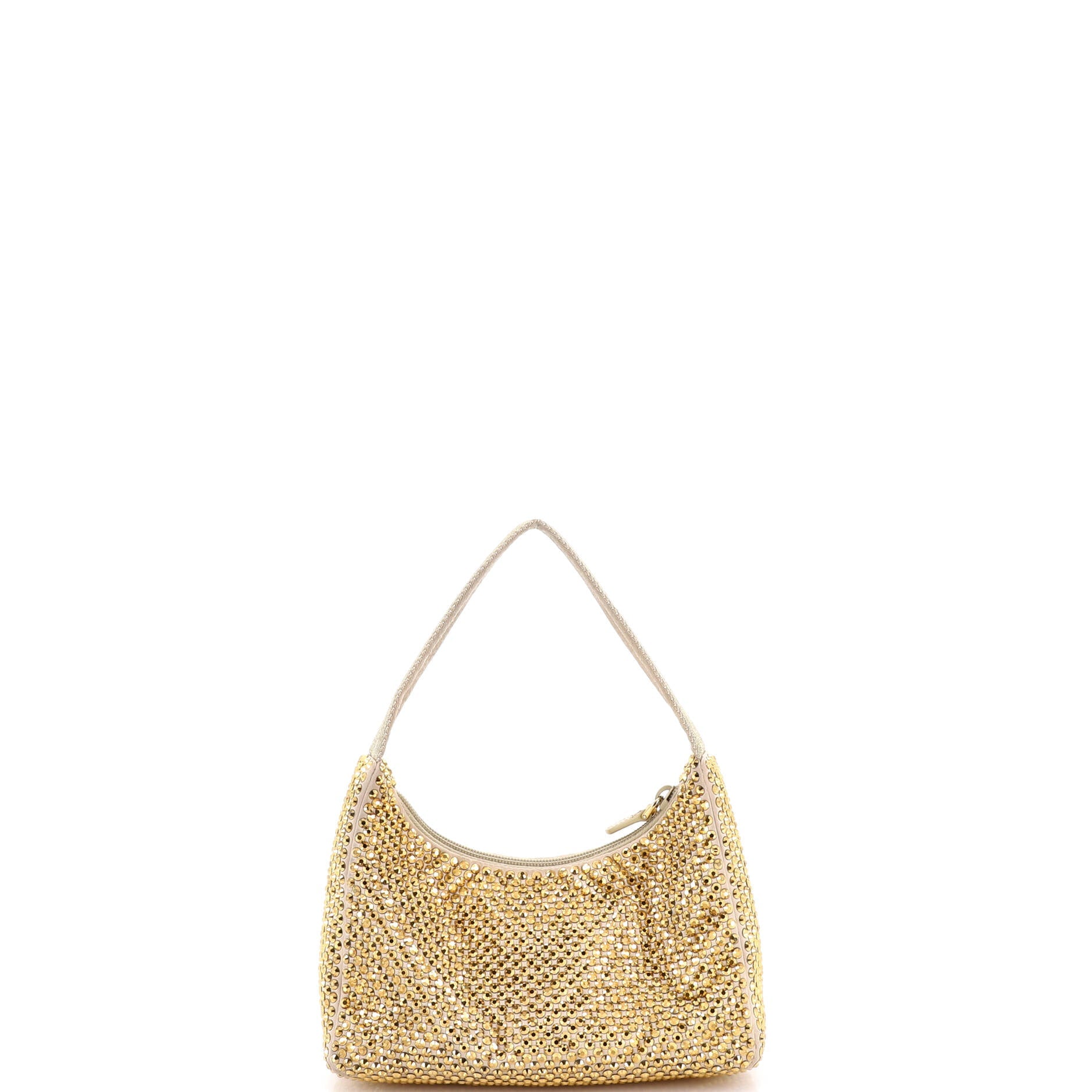 Re-Edition 2000 Hobo Crystal Embellished Satin Mini