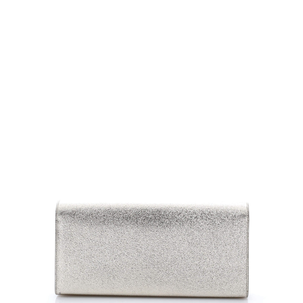 Classic Monogram Clutch Metallic Calfskin Long