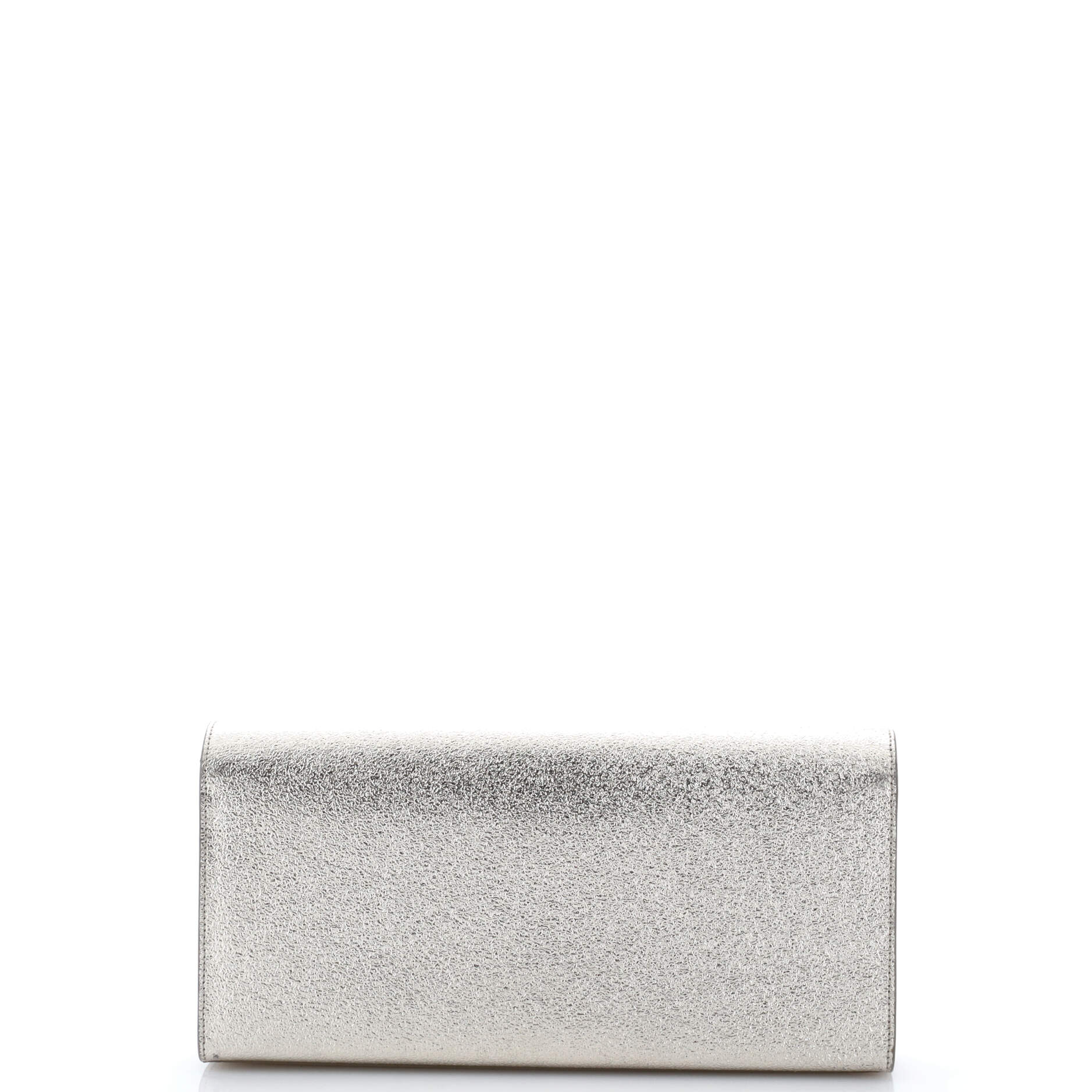 Classic Monogram Clutch Metallic Calfskin Long