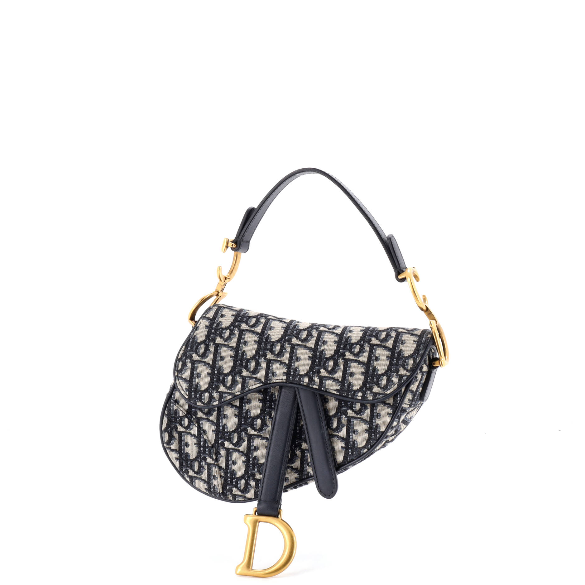 Saddle Handbag Oblique Canvas Mini