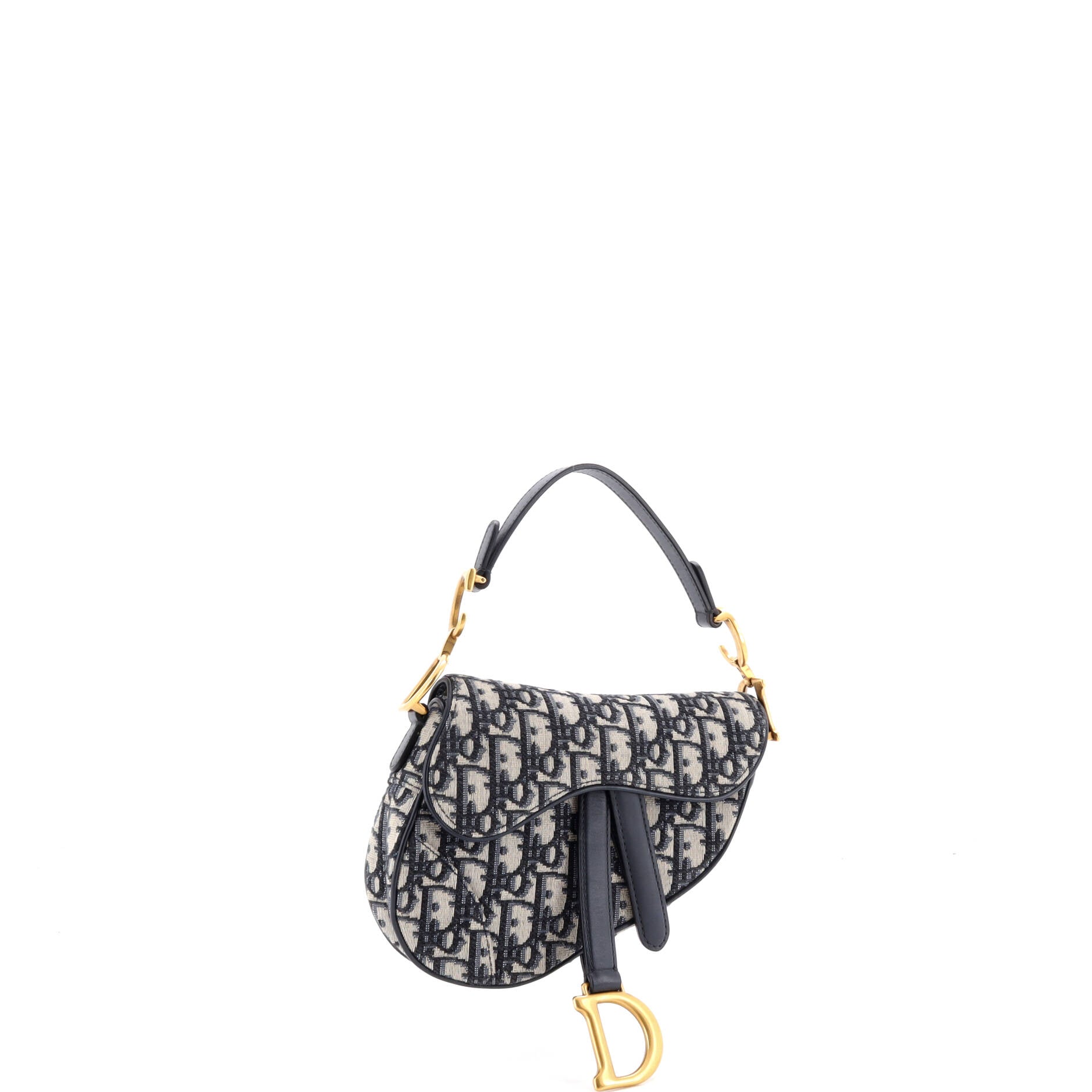 Saddle Handbag Oblique Canvas Mini
