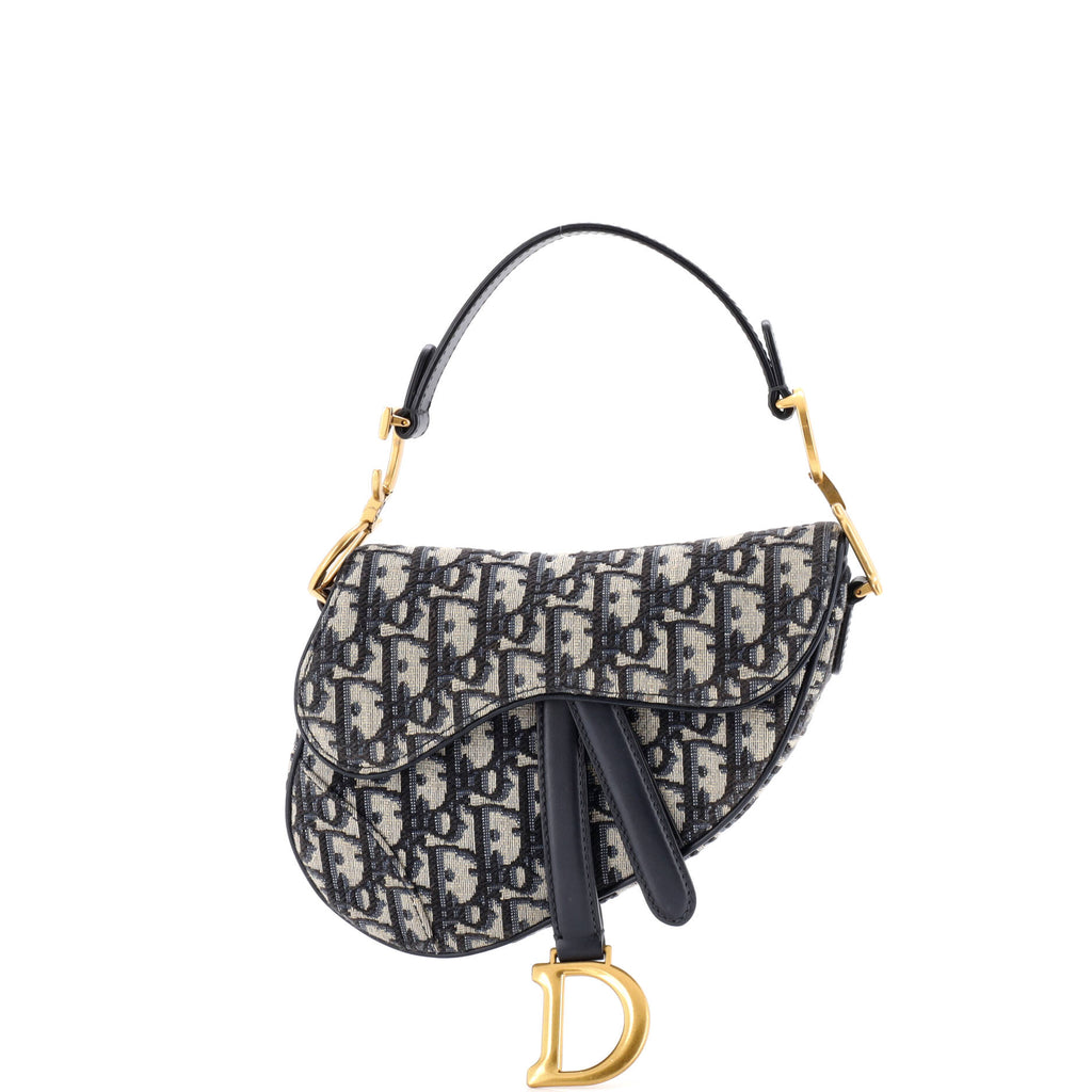 Saddle Handbag Oblique Canvas Mini