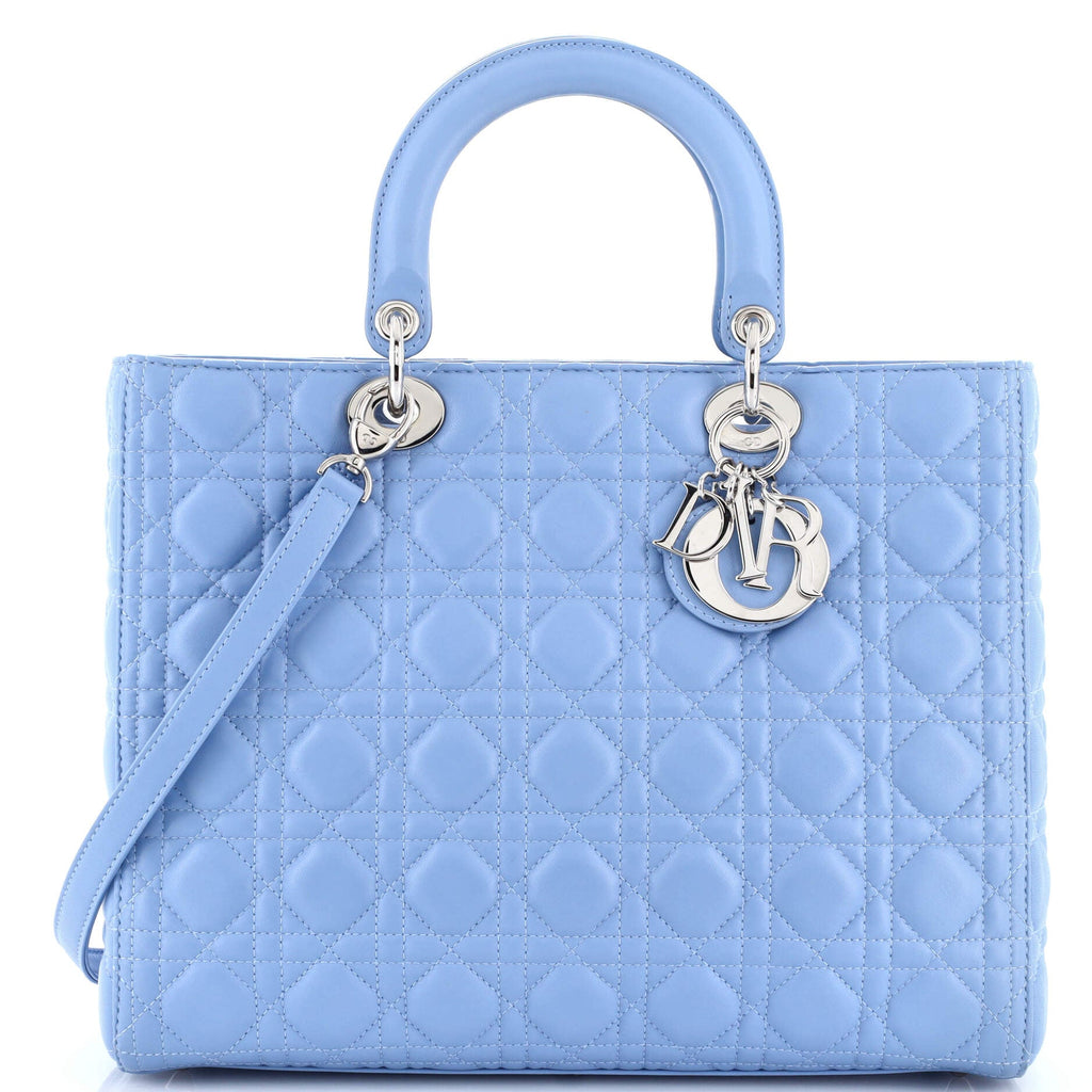Lady Dior Bag Cannage Quilt Lambskin Large