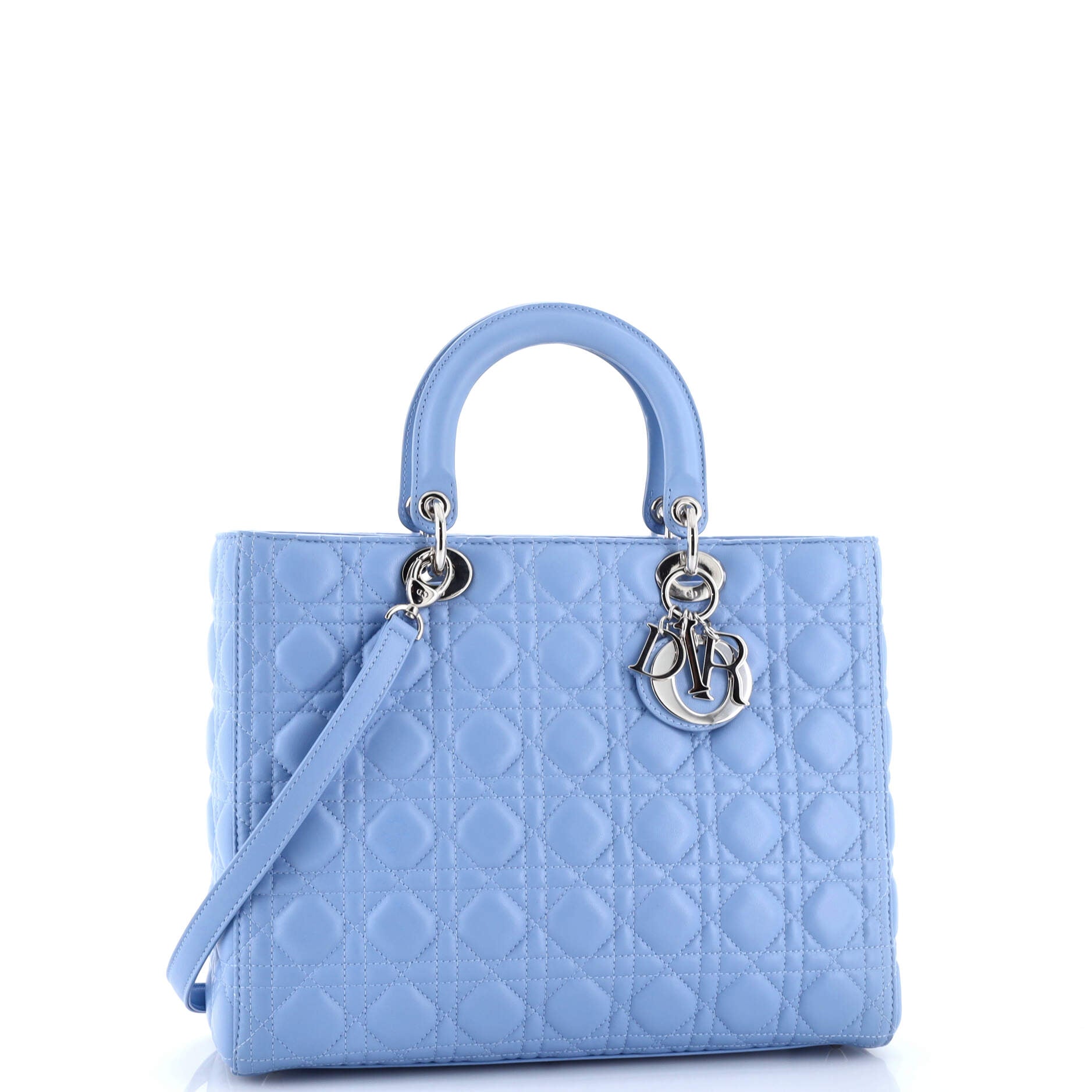 Lady Dior Bag Cannage Quilt Lambskin Large