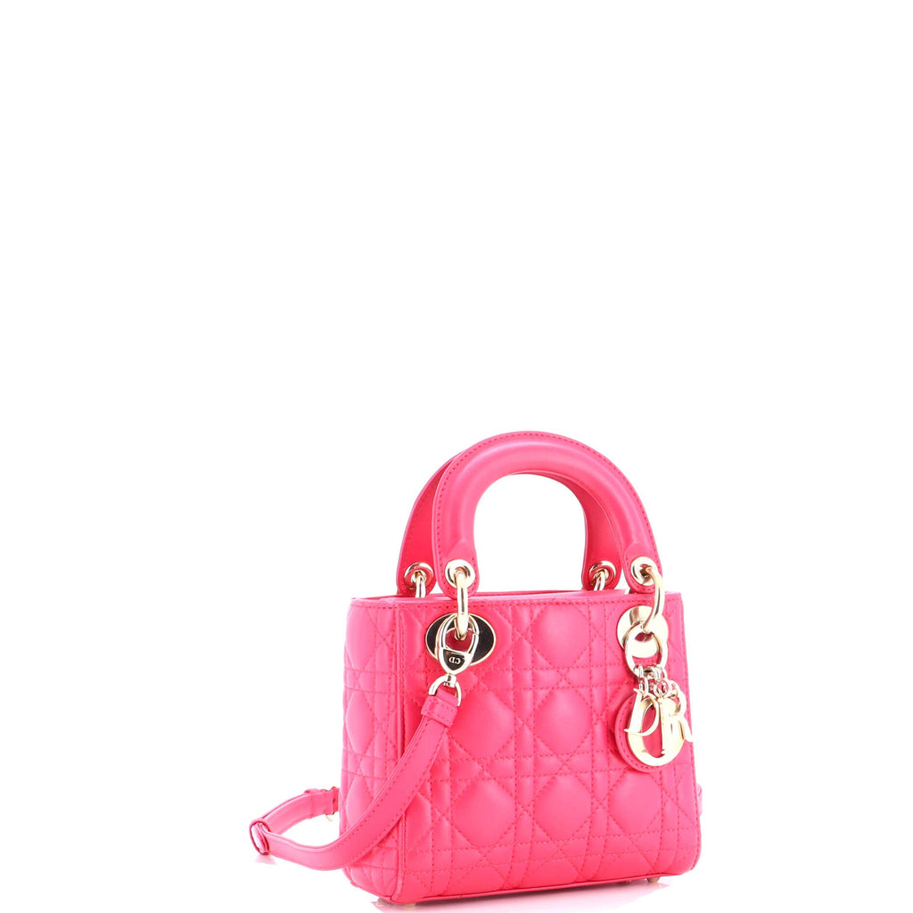 Lady Dior Bag Cannage Quilt Lambskin Mini