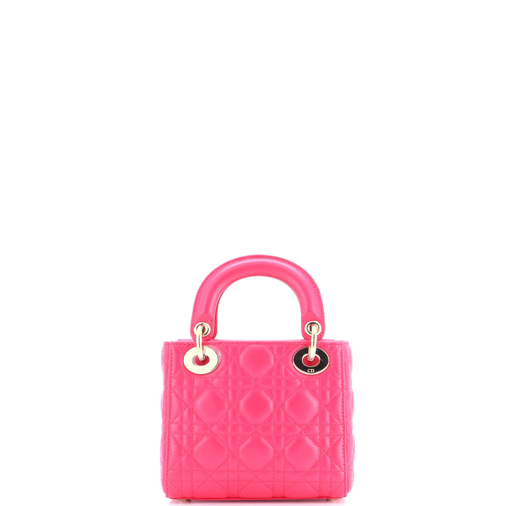 Lady Dior Bag Cannage Quilt Lambskin Mini