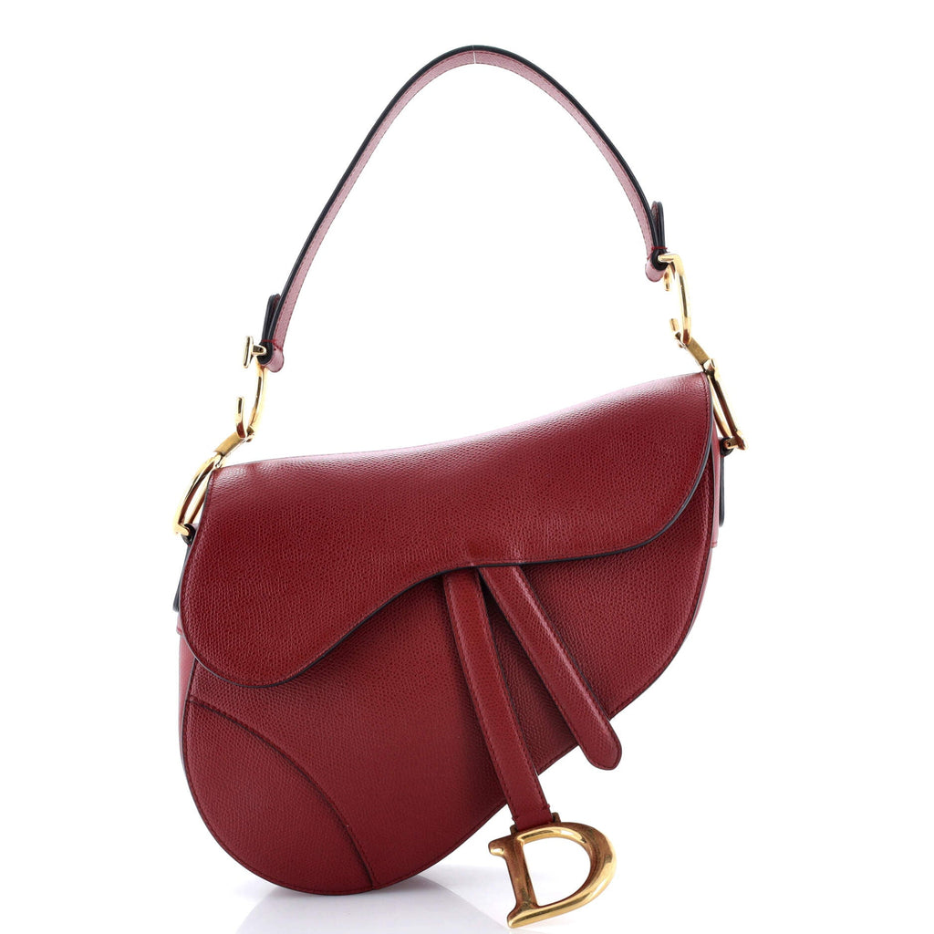 Saddle Handbag Leather Medium