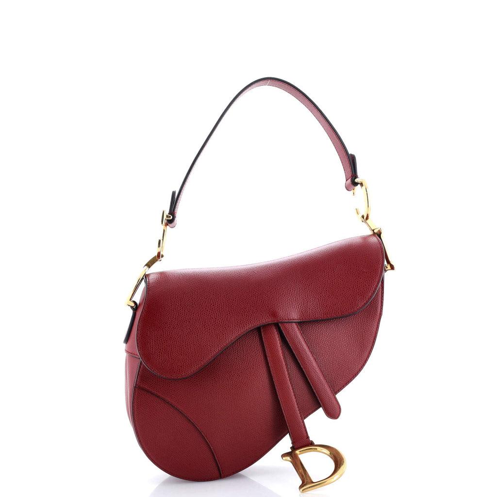 Saddle Handbag Leather Medium