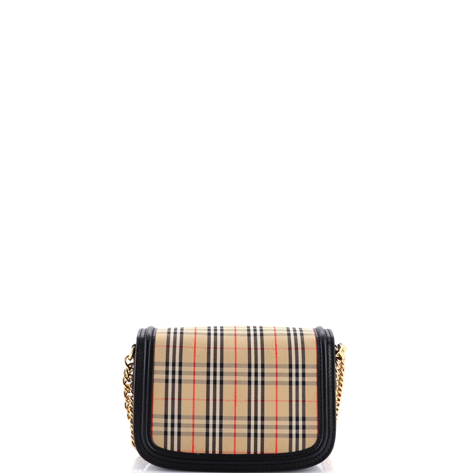 Link Flap Bag 1983 Knight Check Canvas Small