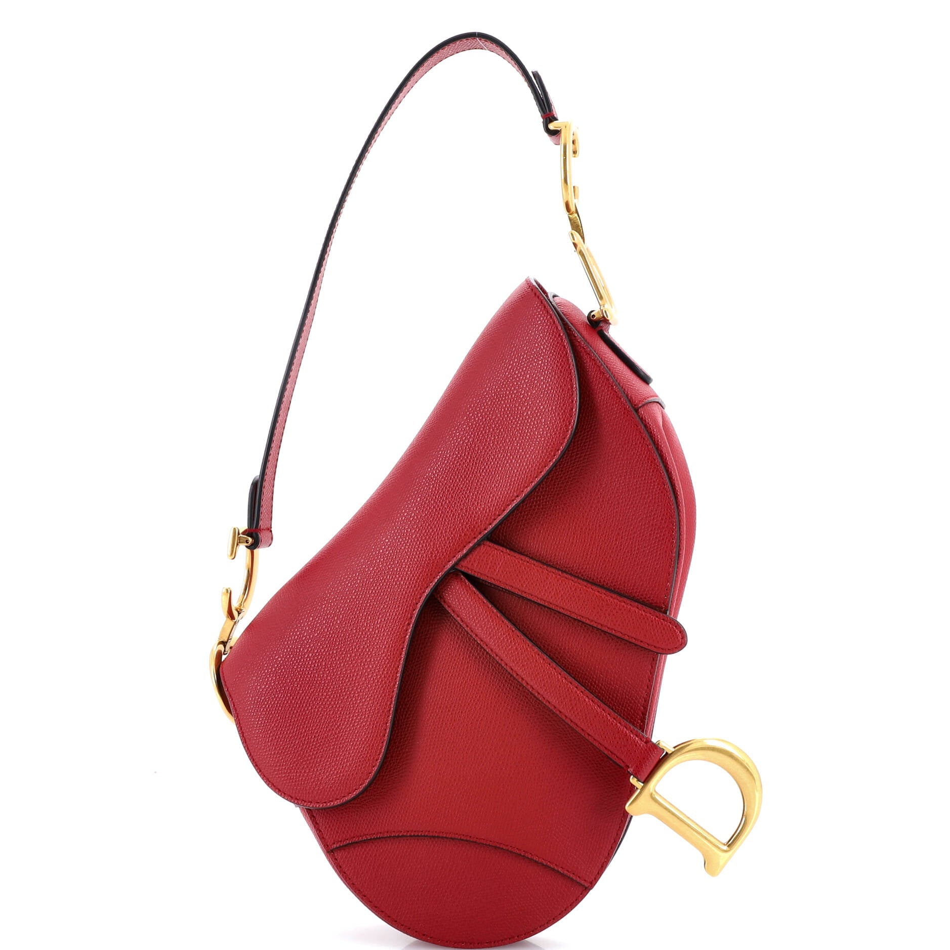 Saddle Handbag Leather Medium