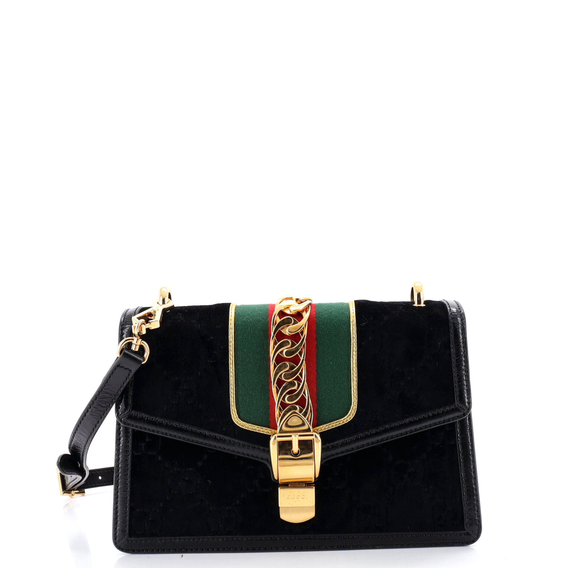 Sylvie Shoulder Bag GG Velvet Small