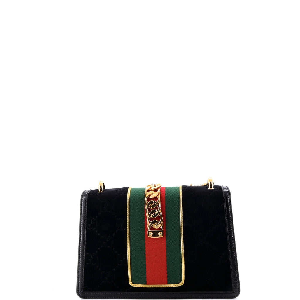 Sylvie Shoulder Bag GG Velvet Small