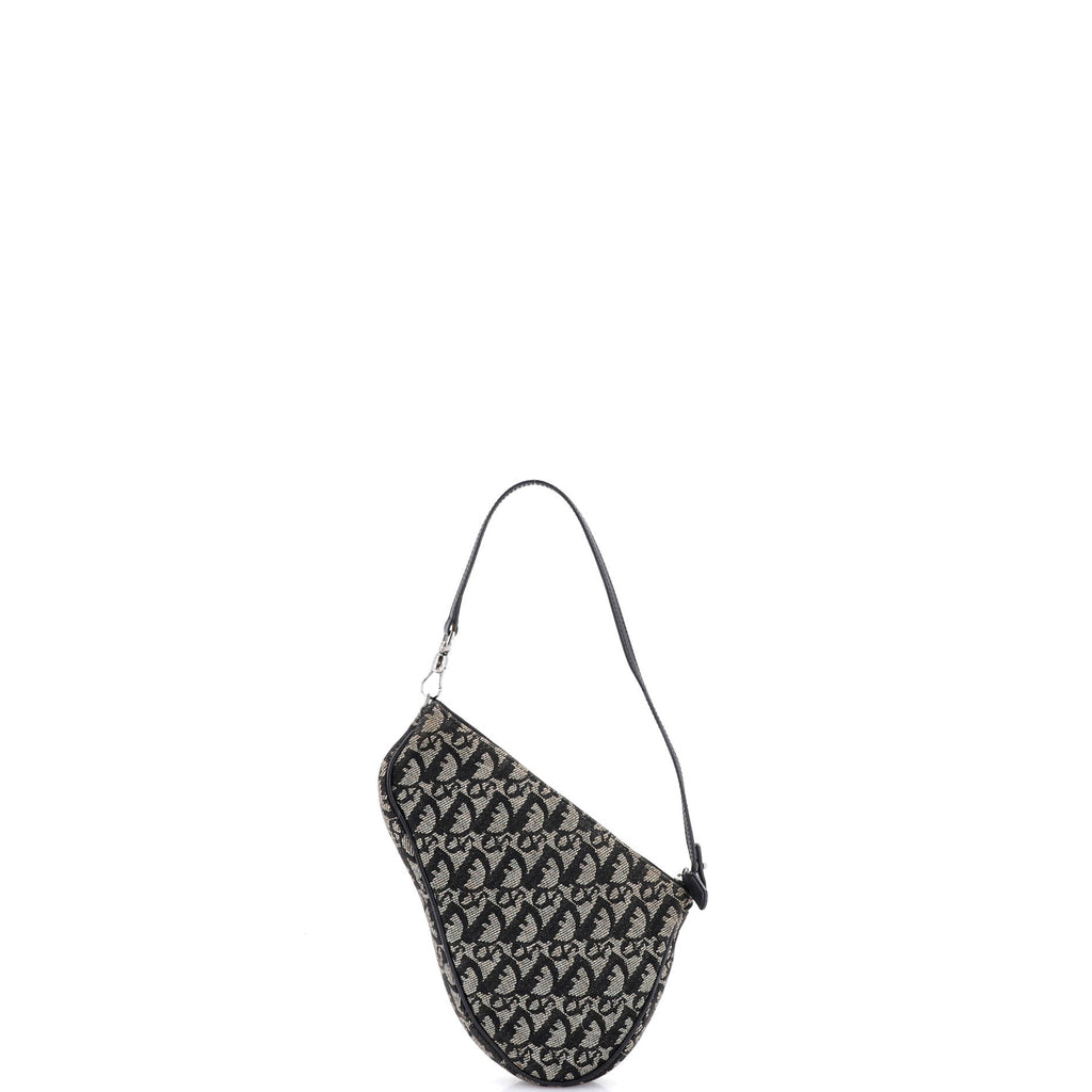 Vintage Saddle Bag Diorissimo Canvas Mini