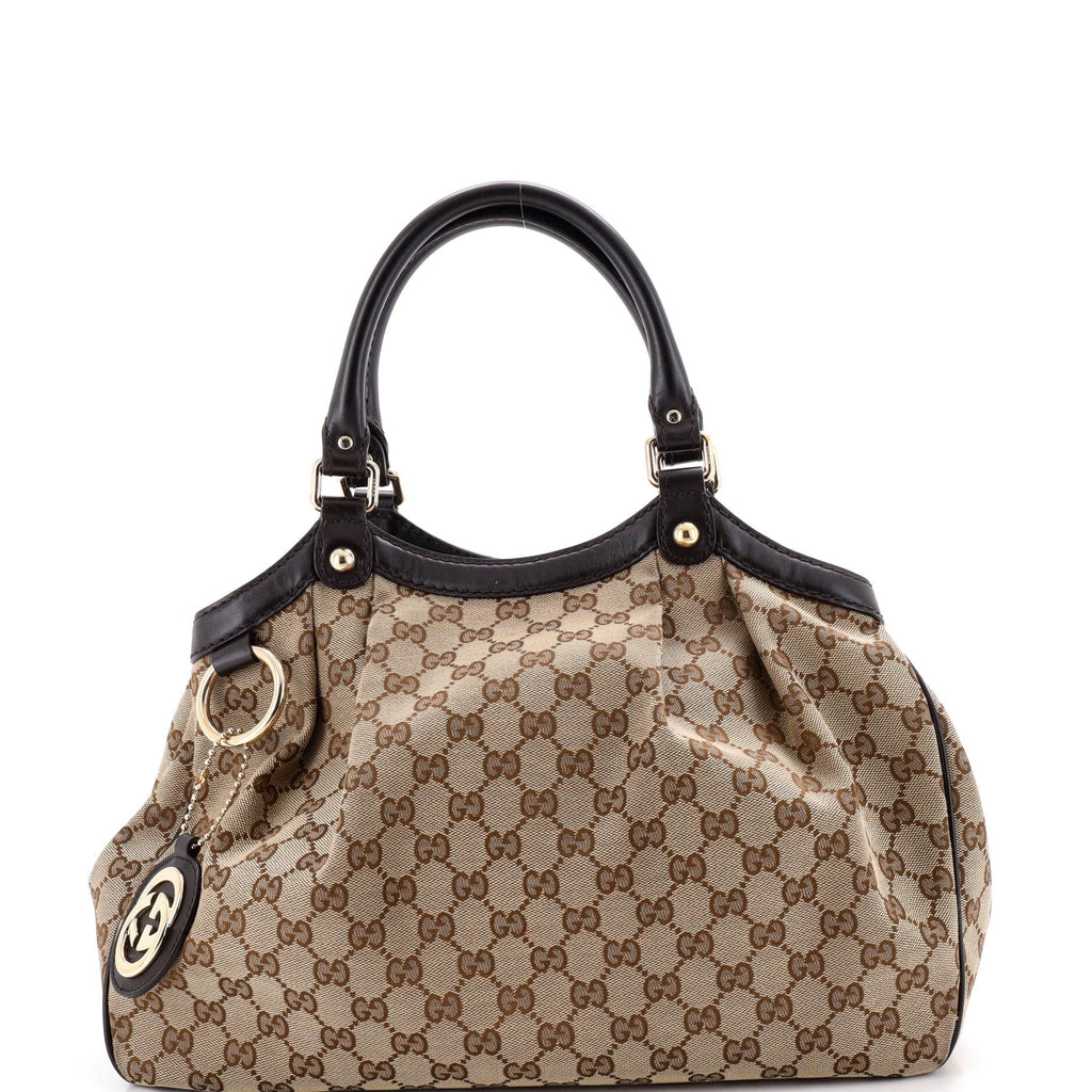 Sukey Tote GG Canvas with Leather Medium